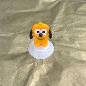 McDonald’s 100 Anniversary Celebration Pluto Cute Figurine on White Base